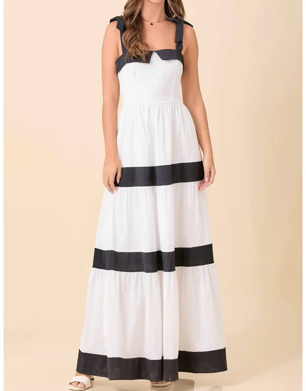 Summer Maxi Shoulder Strap Dress