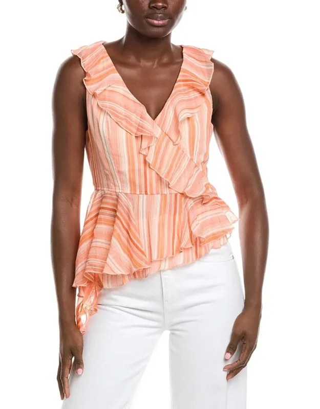 Asymmetrical Ruffle Blouse