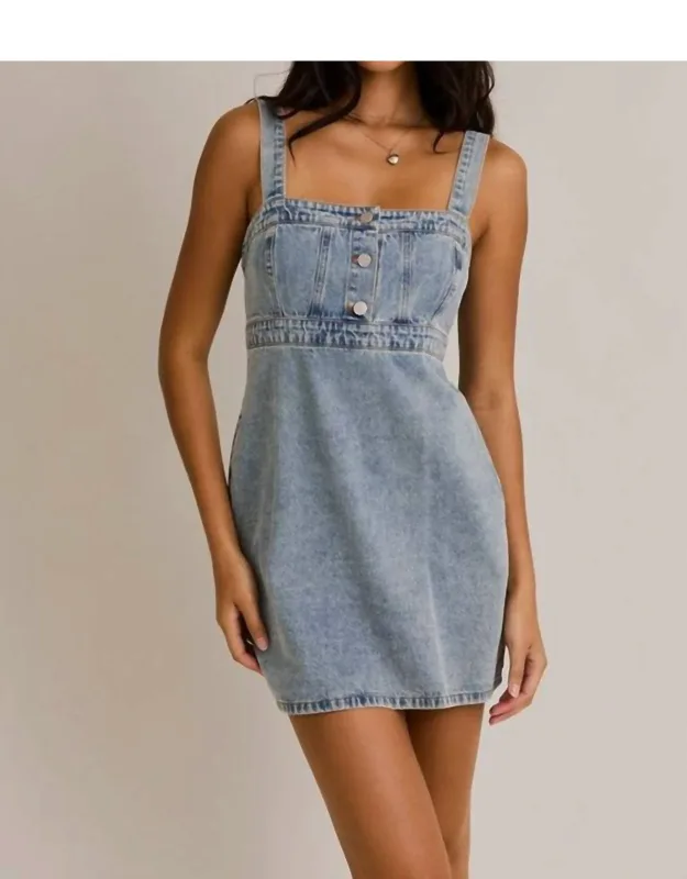 Game Time Denim Mini Dress