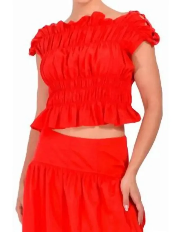 Evalina Boat Neck Top