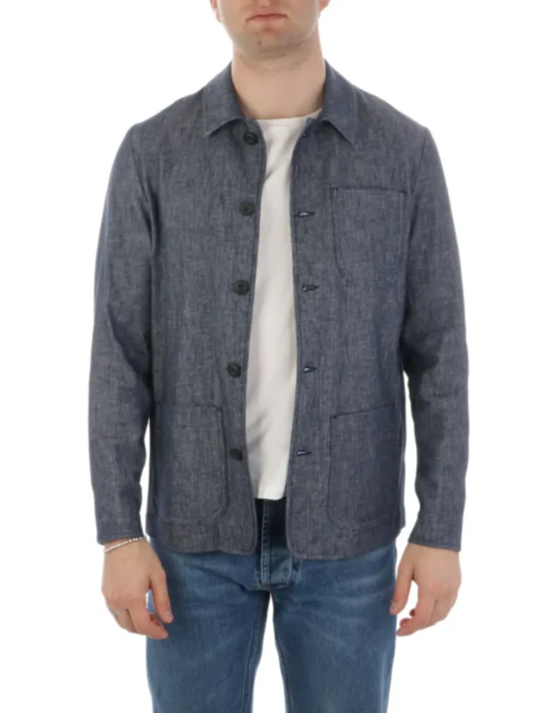 Textured Fabric Button-up Jacket