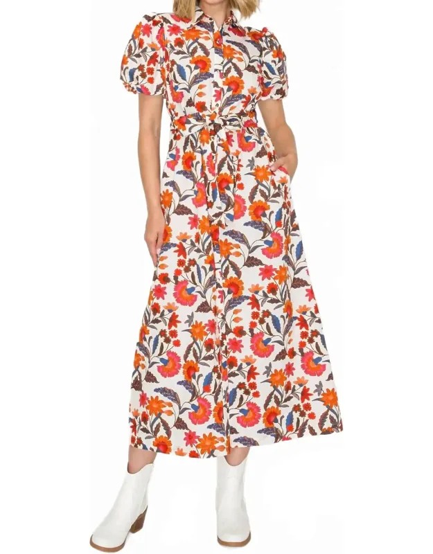 Belted Midi Shirt Dress