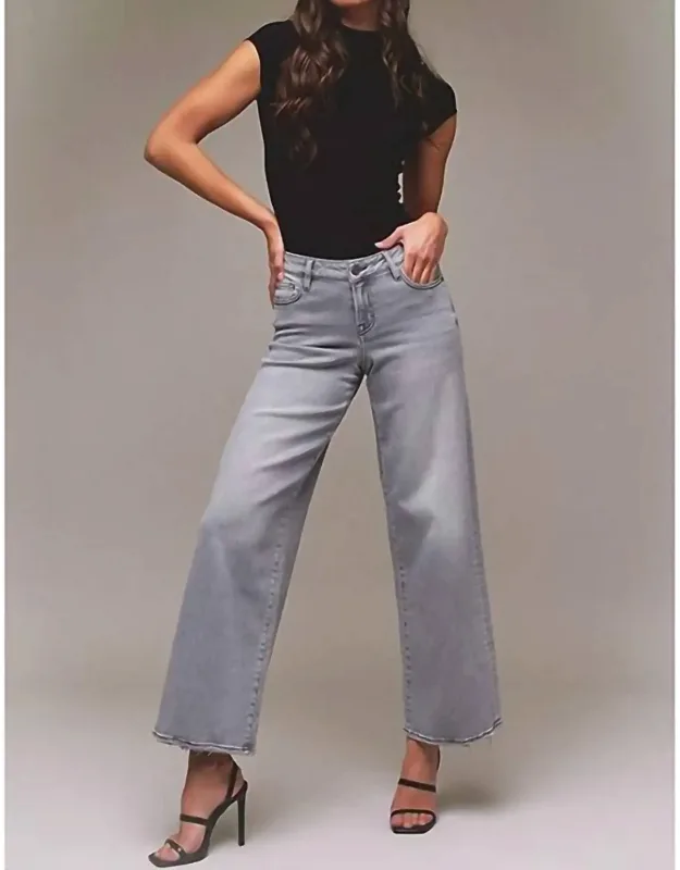 High Rise Super Wide Leg Denim Jeans