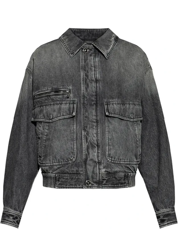 Cropped Washed Jacket