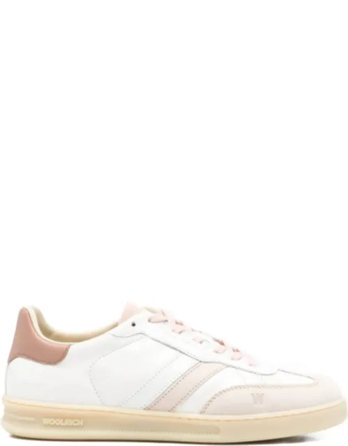 Double U T Cracked Calf Sneakers