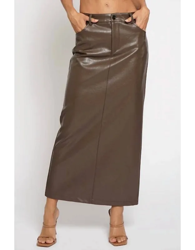 Better Than Chocolate Leather Skirt