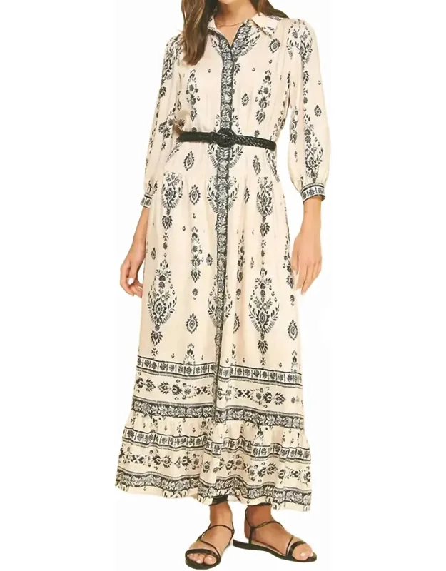 Collared Maxi Dress