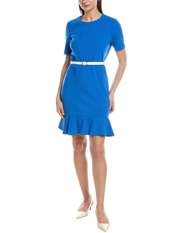 Short Sleeve Sheath Dress