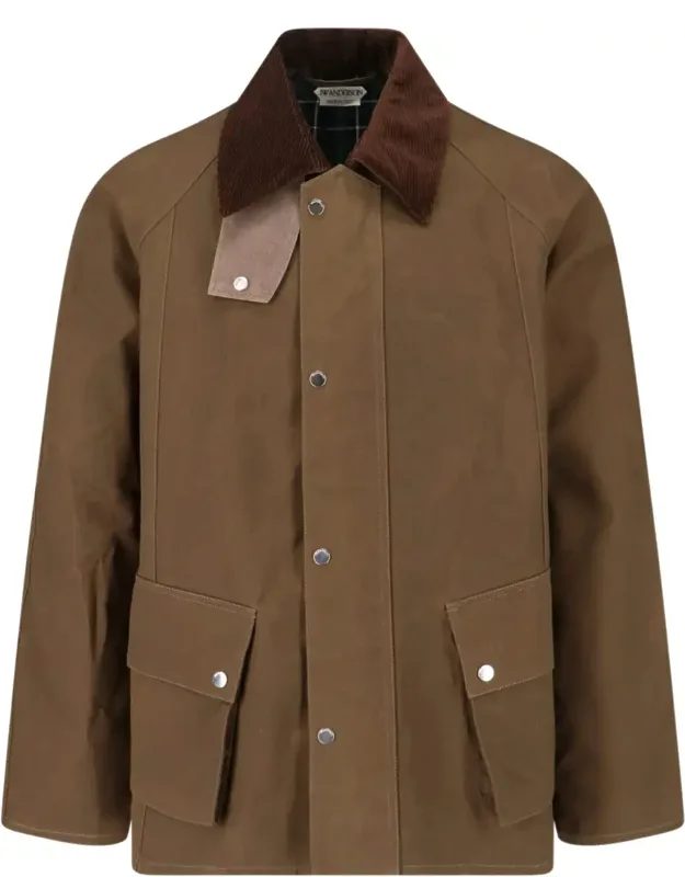Structured Corduroy Collar Jacket