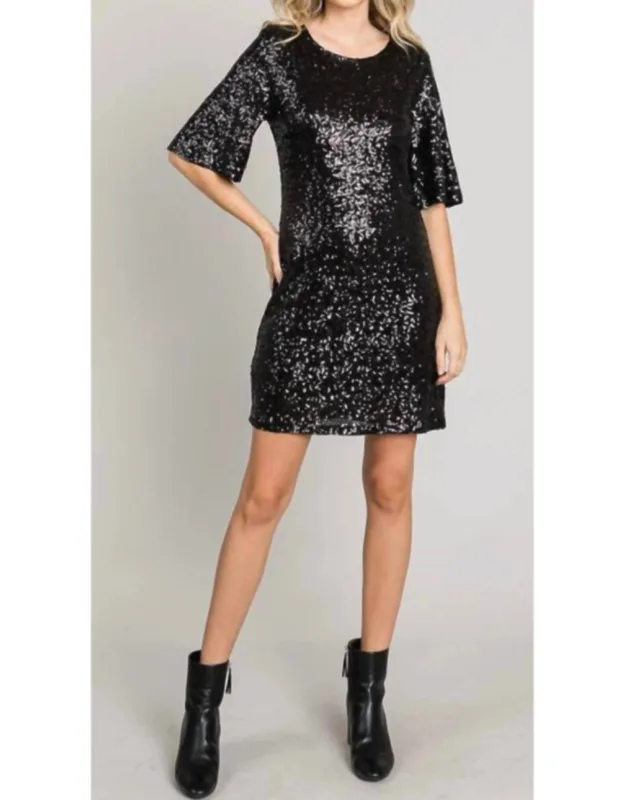 Shimmering Sequined Mini Dress