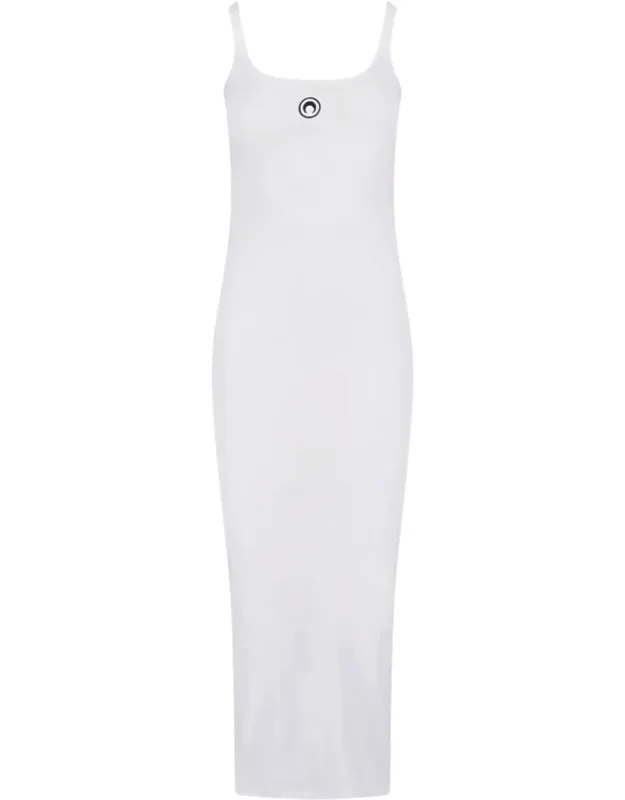 Ribbed Cotton Midi Dress