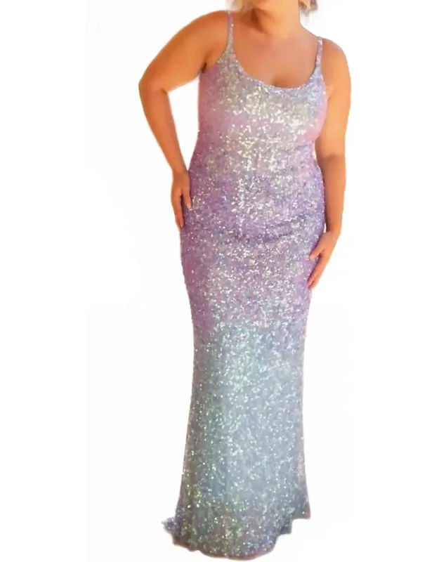 Long Sequin Prom Dress