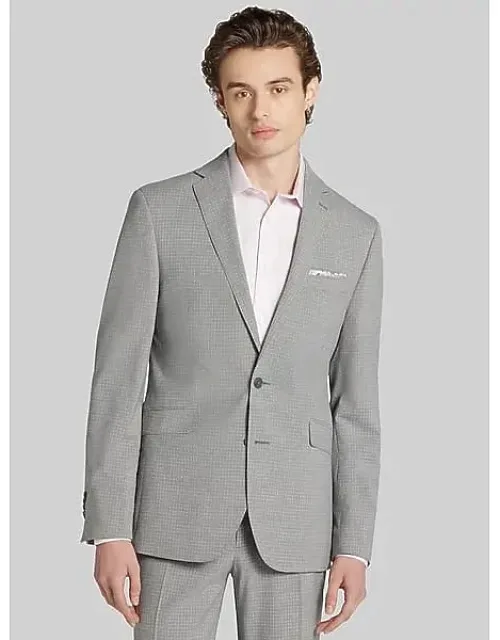 Big & Tall Slim Fit Check Suit