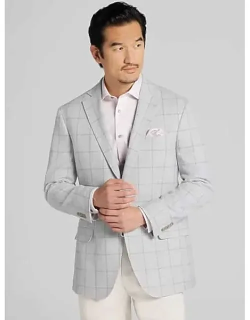 Modern Windowpane Fit Sport Coat