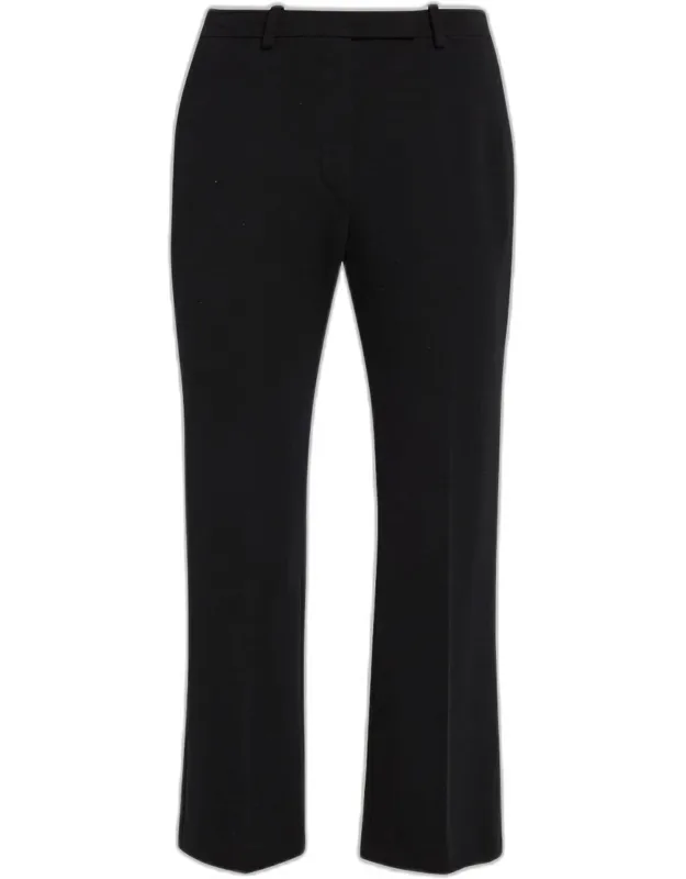 Kickflare-leg Crop Trousers