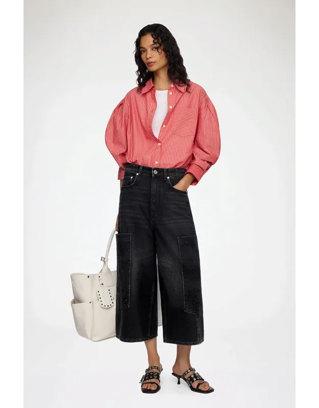 Cropped Cargo Jeans