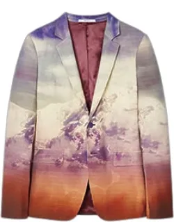 Irving Mountain Print Blazer