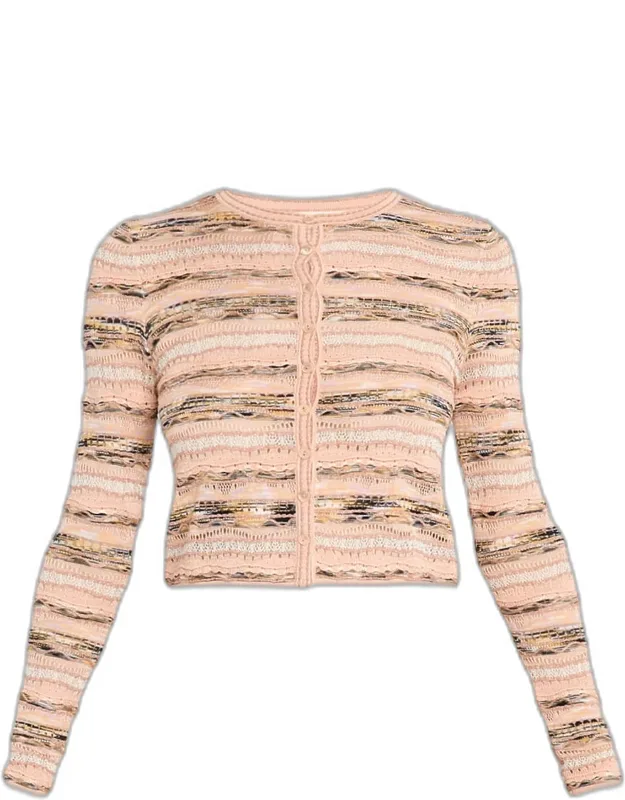 Wavy Knit Cardigan