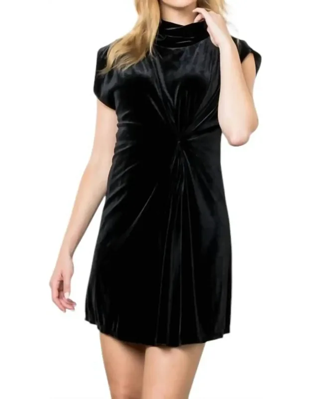 Sleeveless Velvet Mini Dress