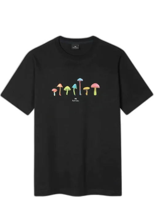 Mushrooms Print T-shirt