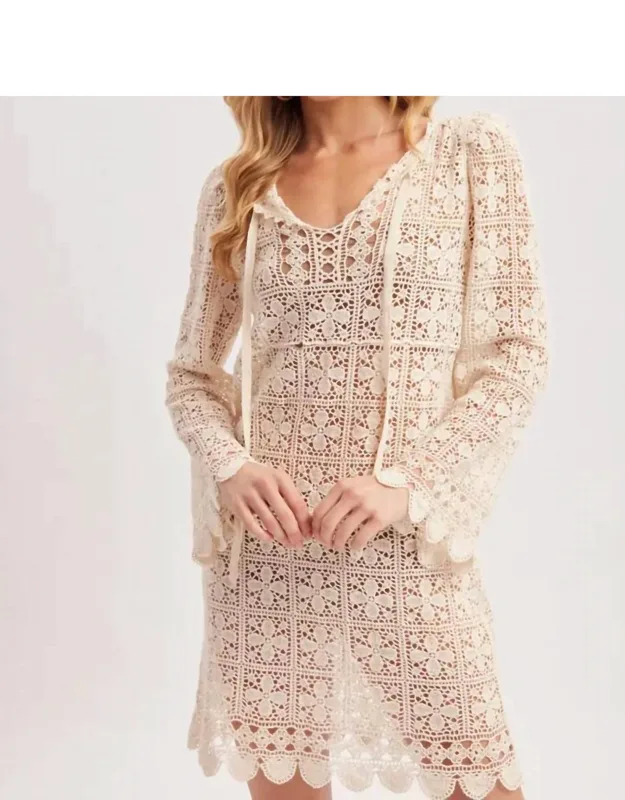 Seaside Crochet Coverup Dress