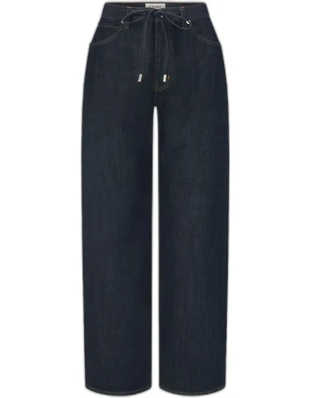The Off-duty Drawstring Bow Jeans