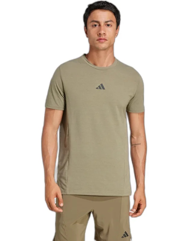 Adidas Designed For Training Workout Tee With Aeroready Technology And Slim Fit