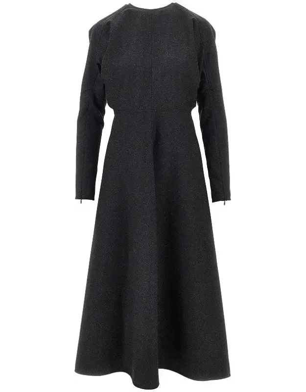Wool Dolman Midi Dress