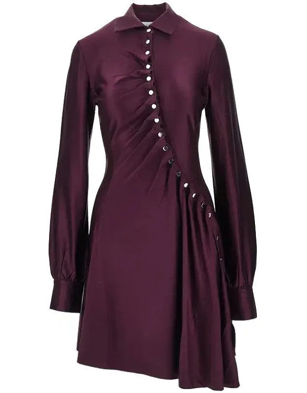 Draped Jersey Mini Dress