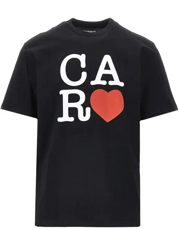 'car Heart' Print T-shirt