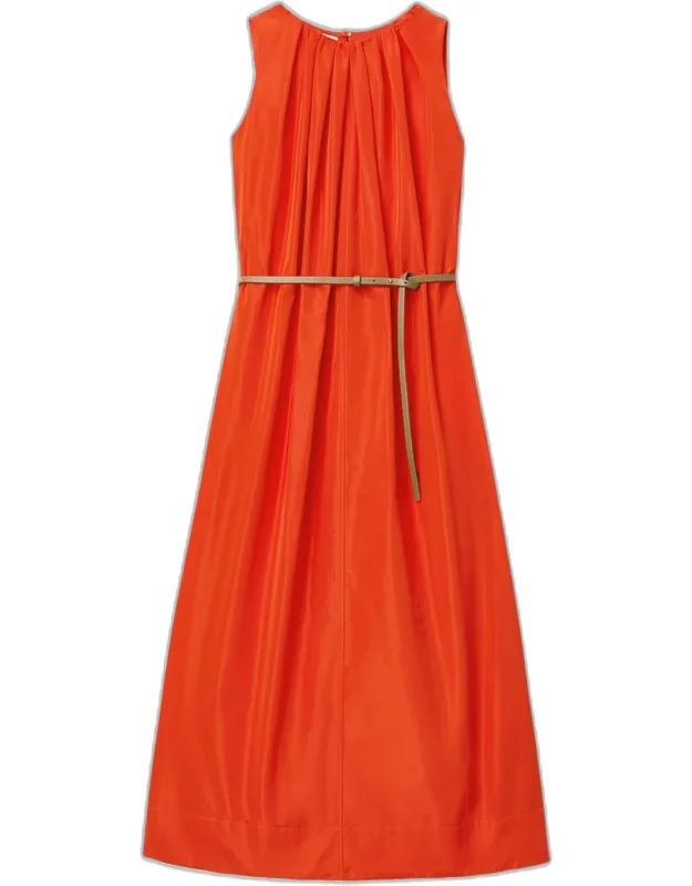 Pleated Midi Dress