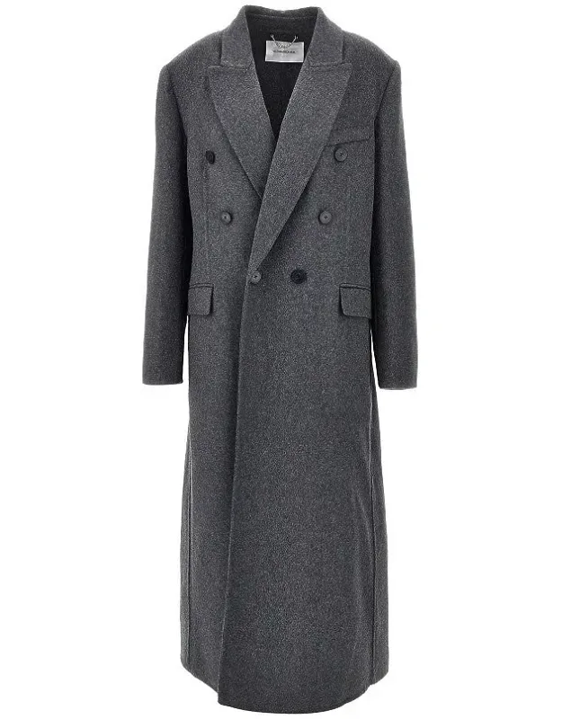 Mélange Wool And Cashmere Long Coat