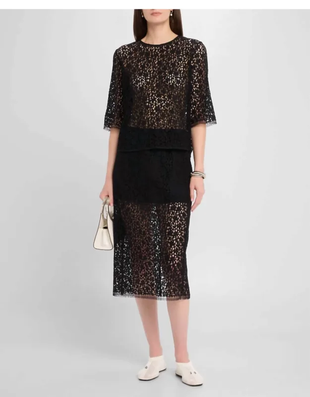 Lace T-shirt Dress