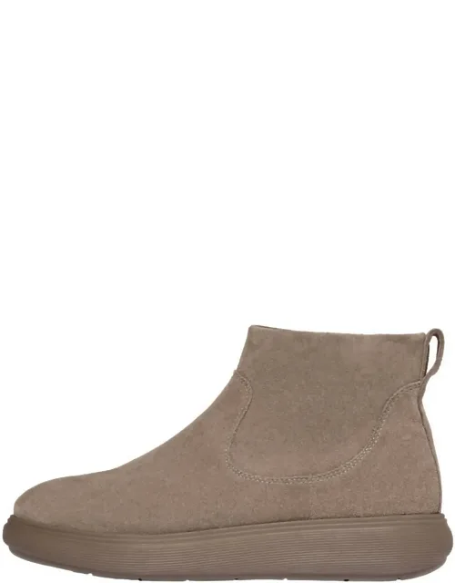 Iq-comff Suede Zip Booties
