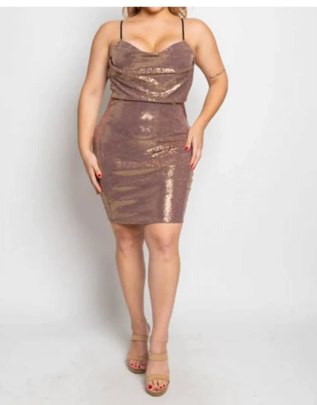 Metallic Mini Dress