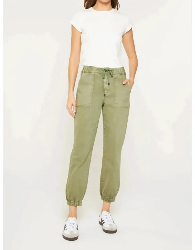 High Rise Jogger Crop Pants