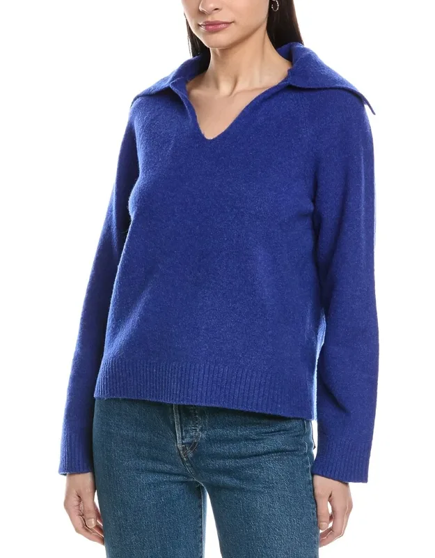 V-neck Wool-blend Sweater