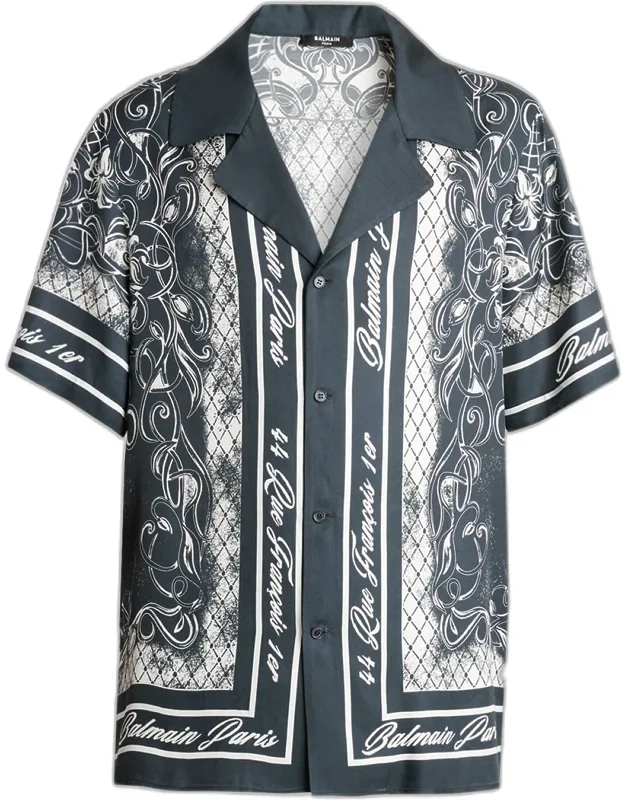 Foulard Print Short-sleeve Shirt