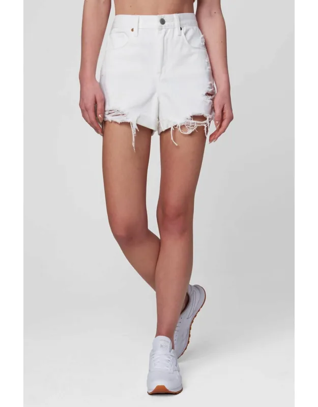Head In The Clouds Hi Waist Cut Off Denim Shorts