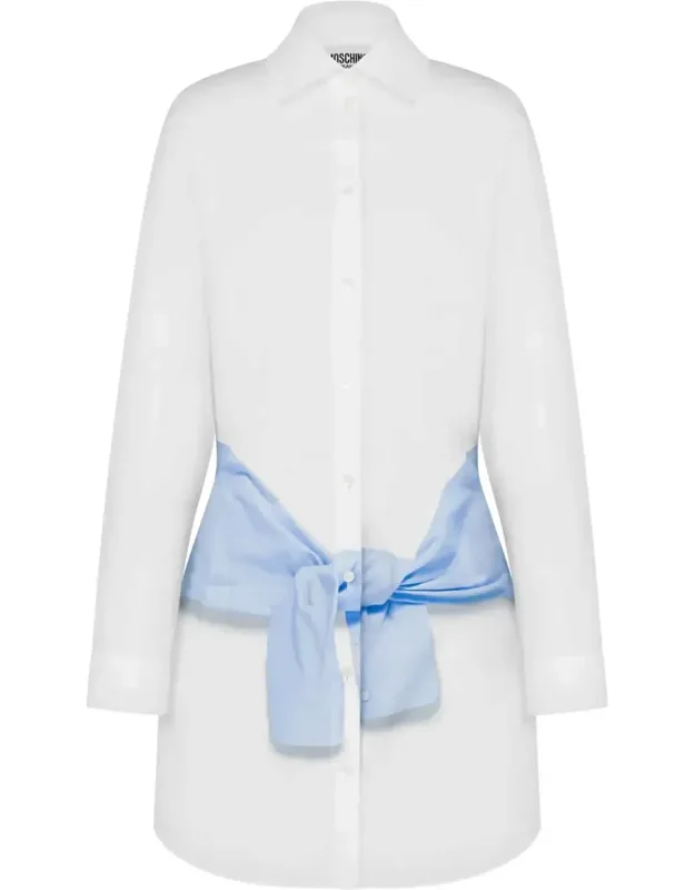 Mini Dress With Classic Collar