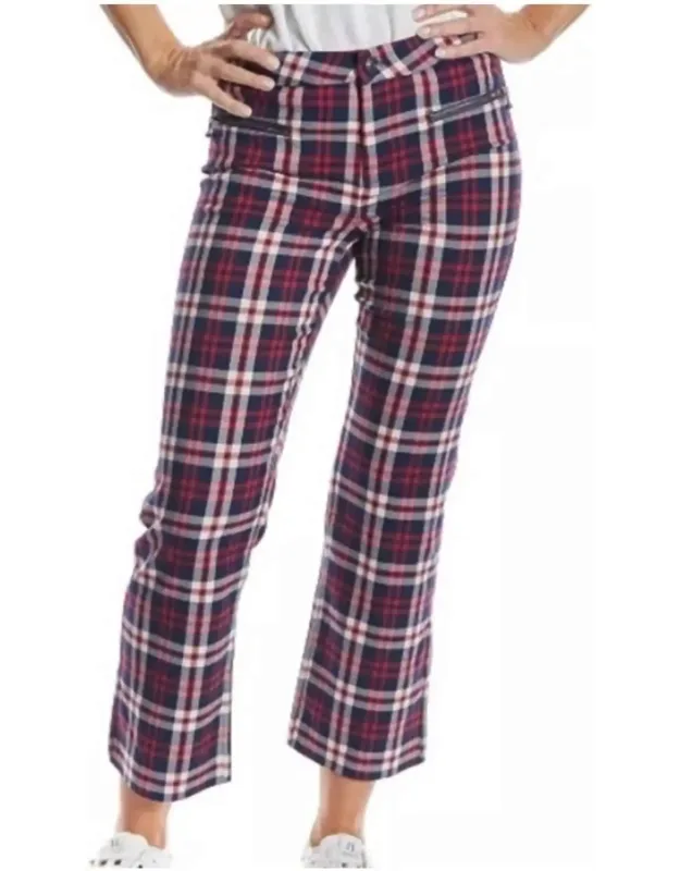 Cropped Plaid Pants