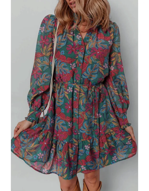 Botanic Bloom Shirt Dress