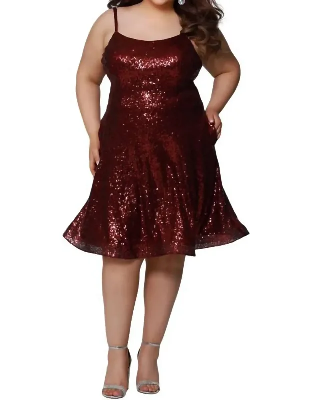 Sequin Spaghetti Strap Dress