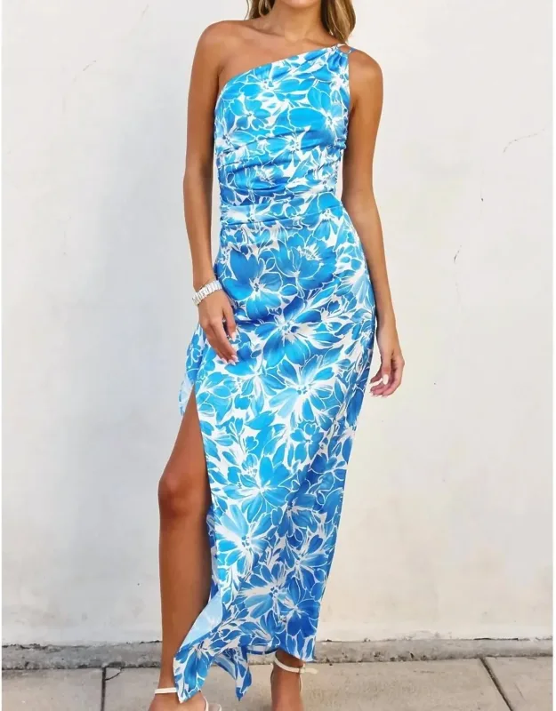 Afterglow Asymmetrical Maxi Dress