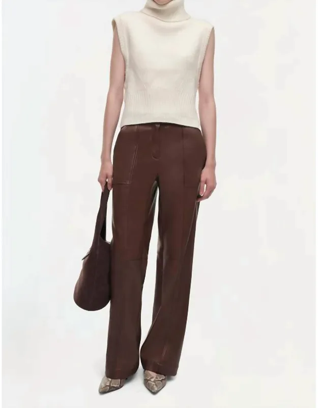 Maple Sleeveless Ribbed Turtleneck Sweater