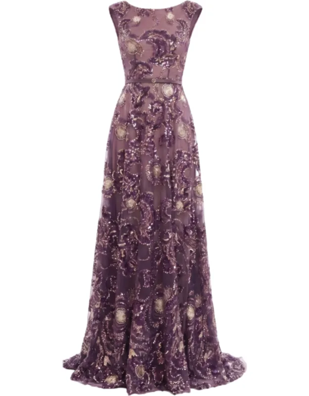 Embroidered Tulle Dress