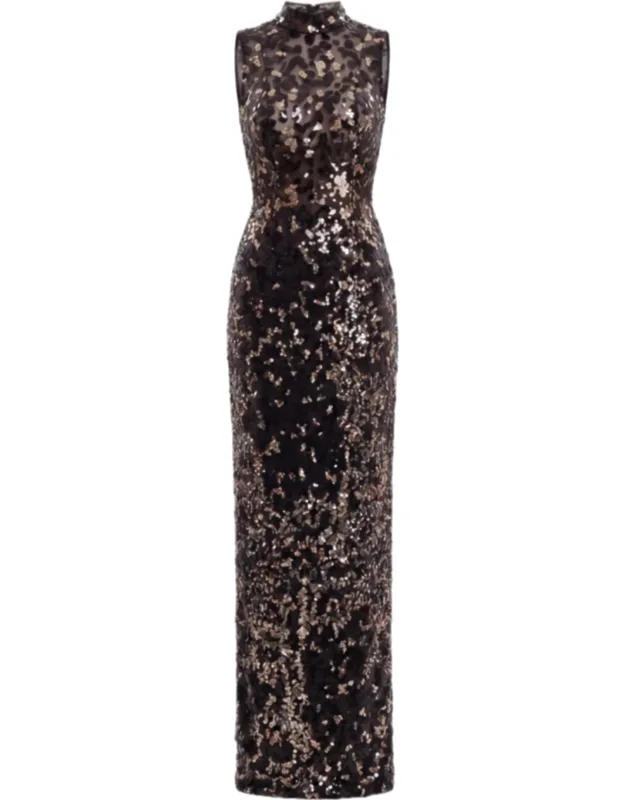 Embroidered Sequin Dress