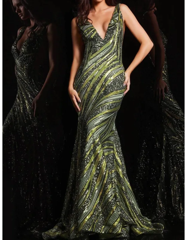 Sequin Mermaid Prom Dress