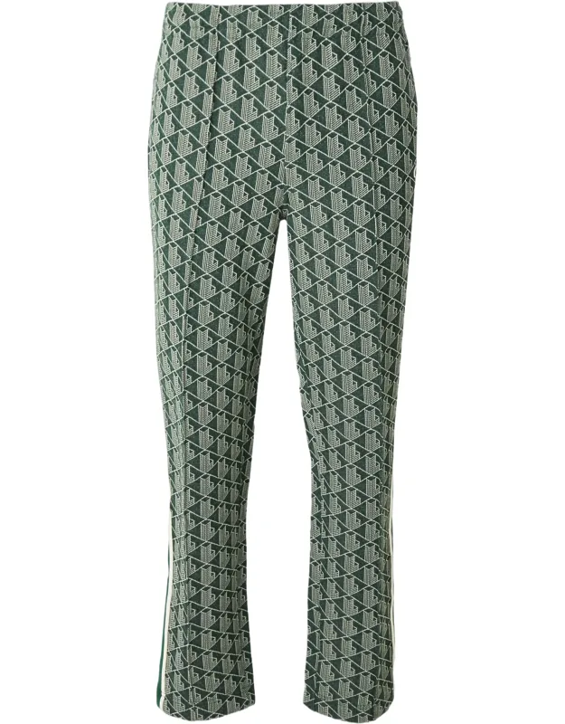 Tapered Fit Casual Pants With Geometric Pattern