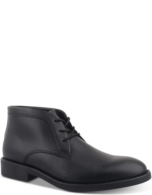 Faux Leather Chukka Boots